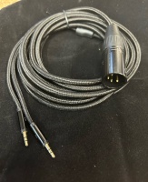 HiFiMAN Crystalline Balanced Cable 4 pin XLR plug To 2x2.5mm 3.0m - NEW OLD STOCK